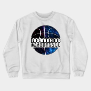 Los Angelos Basketball - Sports City Fan - Cosmic Abstract Crewneck Sweatshirt